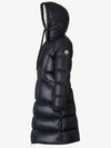 Selenga Logo Patch Long Down Padding Navy - MONCLER - BALAAN 3