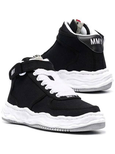 Wayne Canvas High Top Sneakers Black - MAISON MIHARA YASUHIRO - BALAAN 2