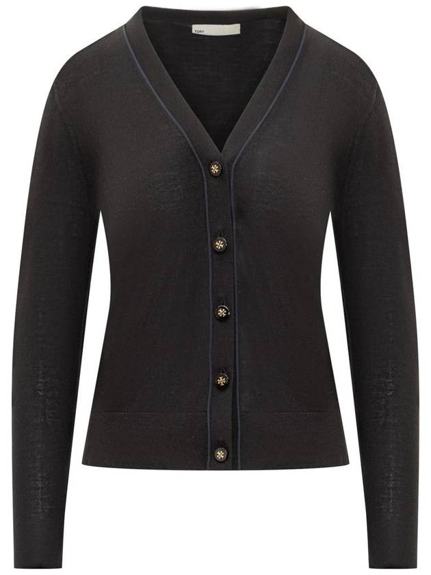 Simone Knit Cardigan Black - TORY BURCH - BALAAN 2