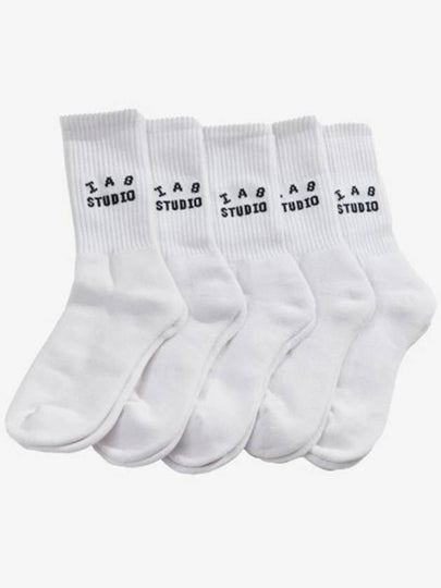 Socks 5 Pack Set White - IAB STUDIO - BALAAN 2