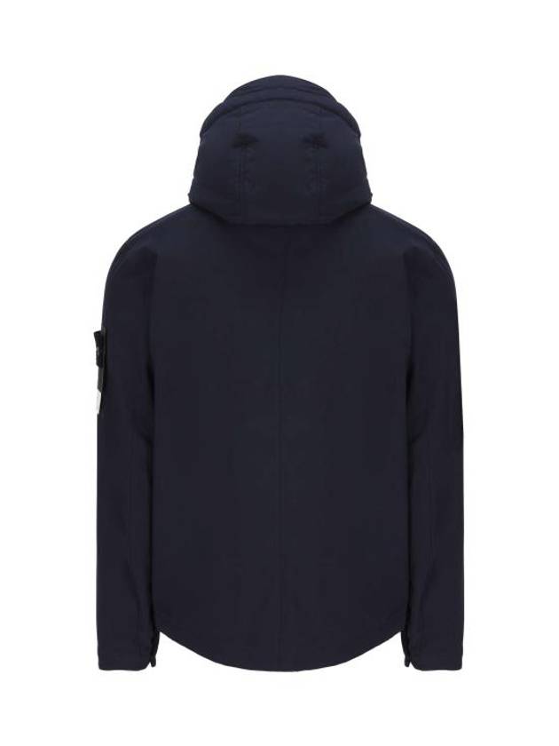 Men's Soft Shell Pure Insulation Technology Primaloft Hooded Jacket Navy - STONE ISLAND - BALAAN 3