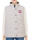 Women's Freestyle Quilted Padding Vest Limestone - CANADA GOOSE - BALAAN.