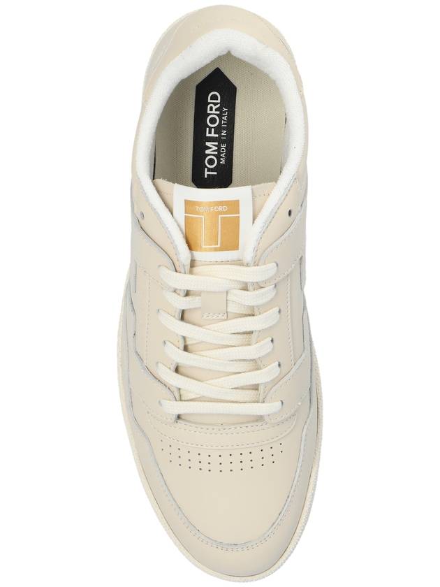 Leather Sneakers Low Top Sneakers White - TOM FORD - BALAAN 7