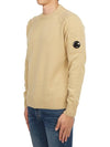 Lens Wappen Classic Crew Neck Wool Knit Top Beige - CP COMPANY - BALAAN 3