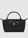 Le Pliage Green Handle Pouch Bag Black - LONGCHAMP - BALAAN 2