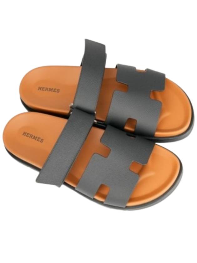 Chypre Calfskin Sandals Black - HERMES - BALAAN 5