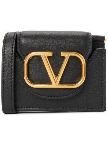 P0T96LMG 0NO Women s Shoulder Bag Card Wallet - VALENTINO - BALAAN 1