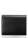 Triomphe Small Shiny Calfskin Half Wallet Black - CELINE - BALAAN 4