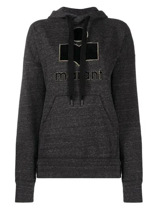 Mansel Big Logo Hoodie Anthracite - ISABEL MARANT - BALAAN 2