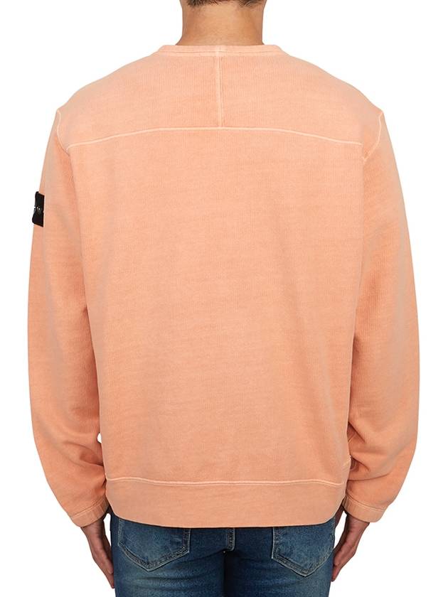 70% Recycled Cotton Fleece Tinto Terra Sweatshirt Pink - STONE ISLAND - BALAAN 4