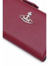 Slim flap card wallet burgundy 51110038 S000D PF RD - VIVIENNE WESTWOOD - BALAAN 3