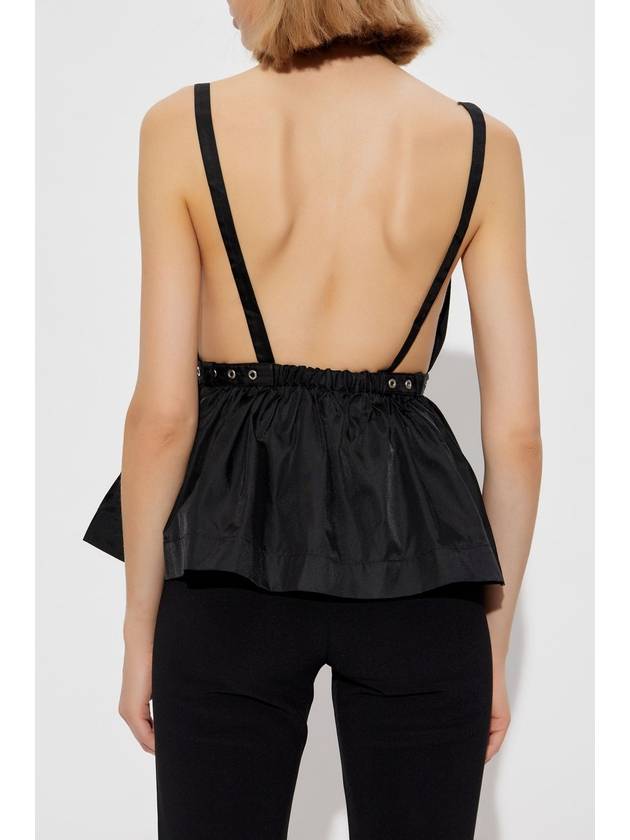 Ganni Strappy Top, Women's, Black - GANNI - BALAAN 4