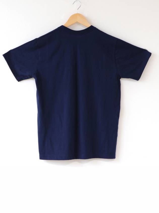 Plain Round Short Sleeve T-Shirt Navy - SUPENER - BALAAN 3