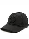 Logo Nylon Metal 6-Panel Ball Cap Black - STONE ISLAND - BALAAN 2