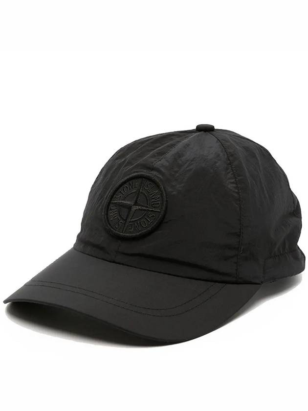 Logo Nylon Metal 6-Panel Ball Cap Black - STONE ISLAND - BALAAN 2