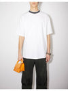 Logo rib t shirt white BL0221 - ACNE STUDIOS - BALAAN 3