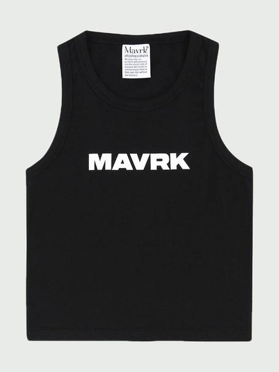 Women's M Logo Crop Sleeveless Black - MAVRK - BALAAN 2