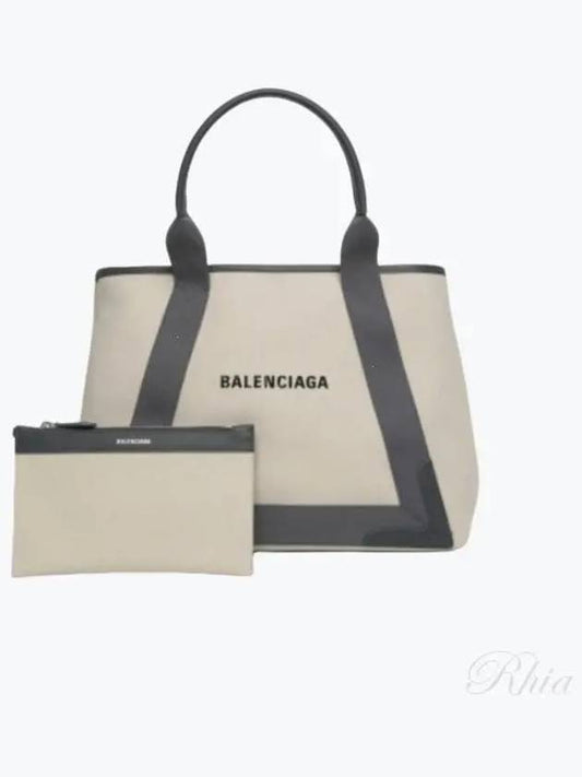 Cabas Logo Medium Tote Bag Grey - BALENCIAGA - BALAAN 2