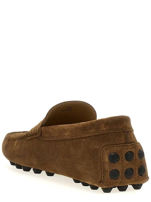 Gommino Bubble Suede Driving Shoes Brown - TOD'S - BALAAN 4