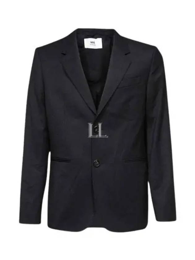 Two Button Blazer Jacket Black - AMI - BALAAN 2