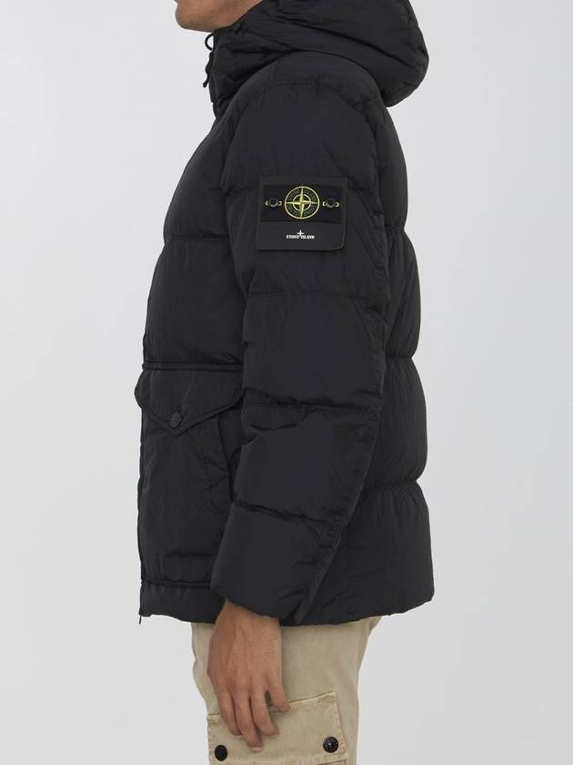 Crinkle Reps Re-Nylon Down Padding Black - STONE ISLAND - BALAAN 3