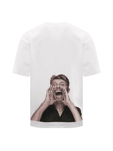 Bowie Print Short Sleeve T-Shirt White - IH NOM UH NIT - BALAAN 1