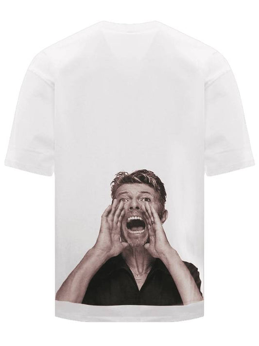 Bowie Print Short Sleeve T-Shirt White - IH NOM UH NIT - BALAAN 1