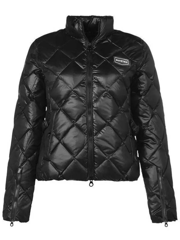 Women s Sora Diamond Quilted Heavy Short Down Jacket VDDJ95435 BKS - DUVETICA - BALAAN 3