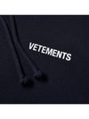 Small Logo Hoodie Navy - VETEMENTS - BALAAN 5