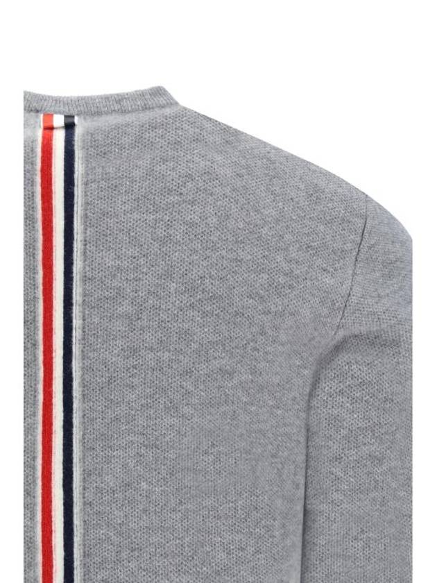 Arm Band Merino Wool Pique Knit Top Grey - THOM BROWNE - BALAAN 4