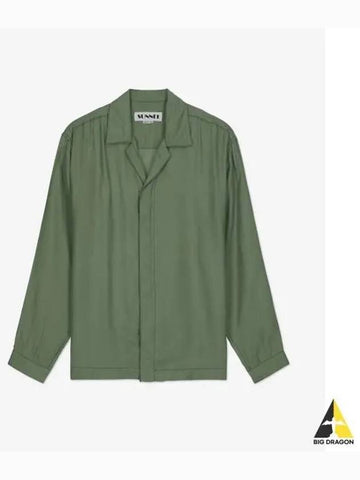 Satin Shirt Green CRTWMSHR028VIS0027432 - SUNNEI - BALAAN 1