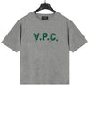 Logo Print Crew Neck Short Sleeve T-Shirt Grey - A.P.C. - BALAAN 2