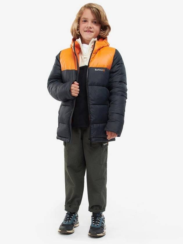 Kids Padded Jacket CQU0218 Orange Boys XXL 14 15Y - BARBOUR - BALAAN 3