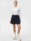 Women's SIERRA Pleated Skirt Navy - J.LINDEBERG - BALAAN 4