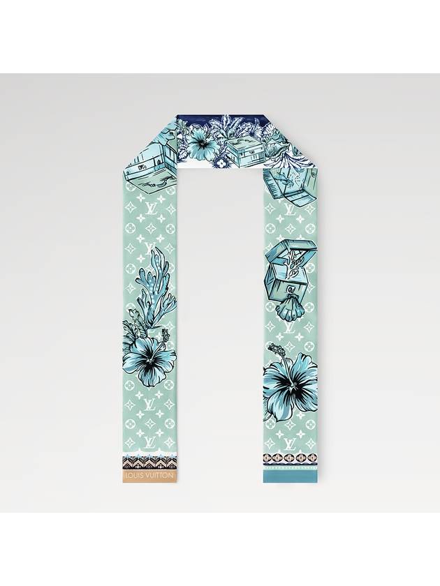 LV Island Scarf Blue - LOUIS VUITTON - BALAAN 3