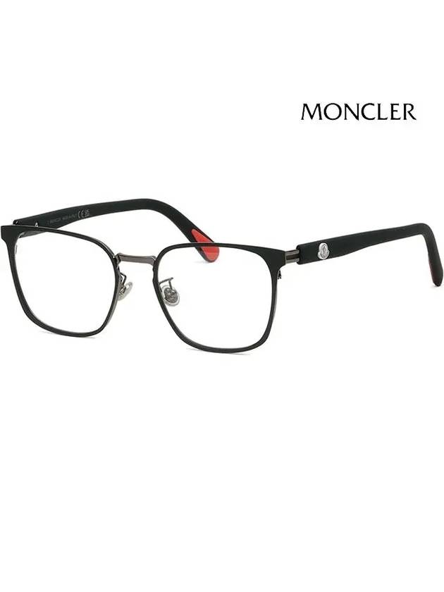 Glasses Frame ML5172D 002 Black Square - MONCLER - BALAAN 1