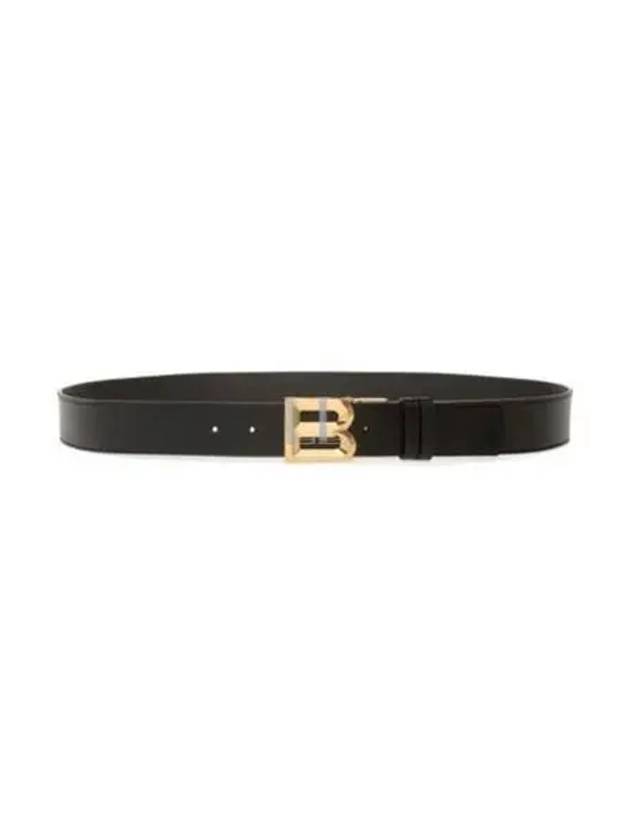 B Buckle Reversible Leather Belt Brown - BALLY - BALAAN 2