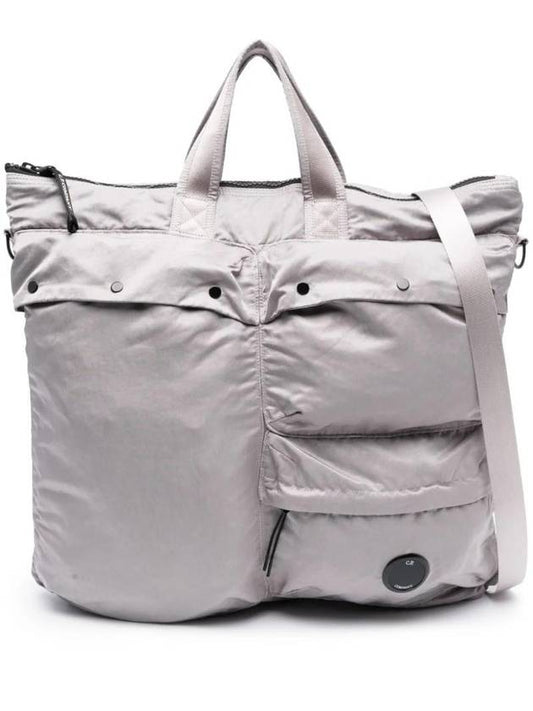 Lens Large Tote Bag Light Grey - CP COMPANY - BALAAN 1