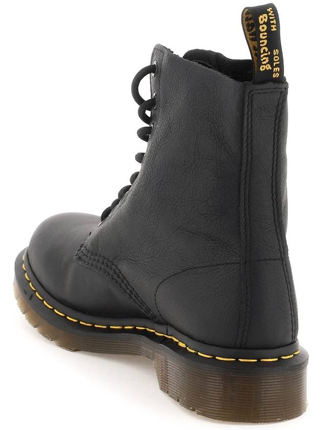 1460 Pascal Virginia Leather Lace Up Worker Boots Black - DR. MARTENS - BALAAN 4