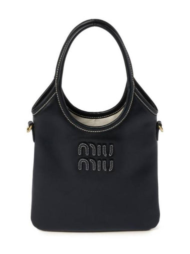 Ivy Leather Tote Bag Black - MIU MIU - BALAAN 1