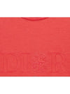 Oversized Fit Cotton Jersey Short Sleeve T-Shirt Red - DIOR - BALAAN 8