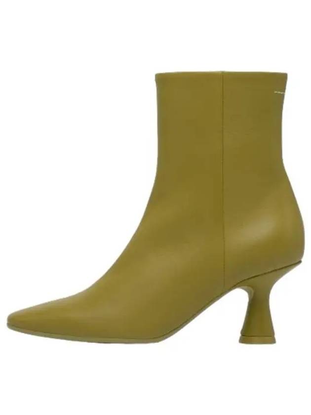 MM6 pointed heel ankle boots olive green - MAISON MARGIELA - BALAAN 1