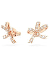 Hyperbola Volta Bow Stud Earrings Rose Gold - SWAROVSKI - BALAAN 2