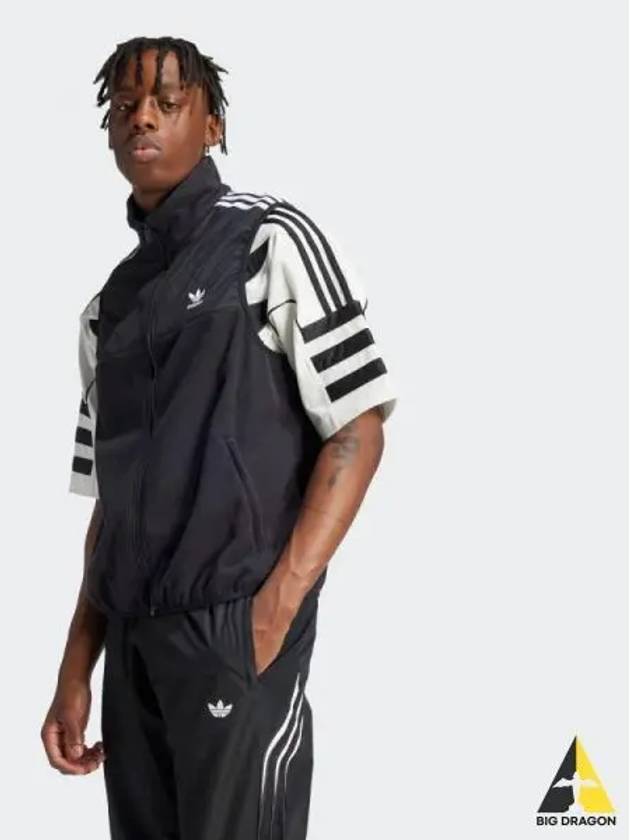 Adicolor 3S Microfleece Vest BLACK - ADIDAS - BALAAN 1