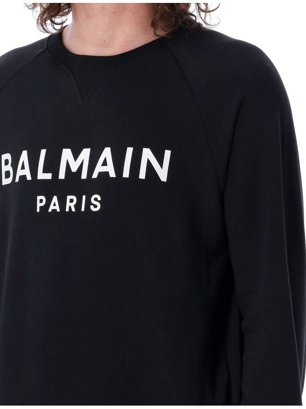 Logo Printing Sweatshirt Black - BALMAIN - BALAAN 4