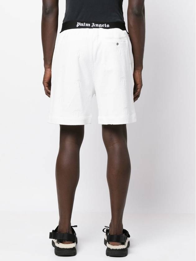 Logo Band Shorts White - PALM ANGELS - BALAAN 8