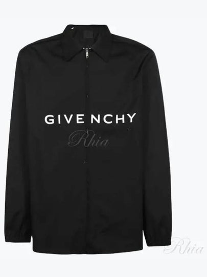 Logo Print Long Sleeve Shirt Black - GIVENCHY - BALAAN 2