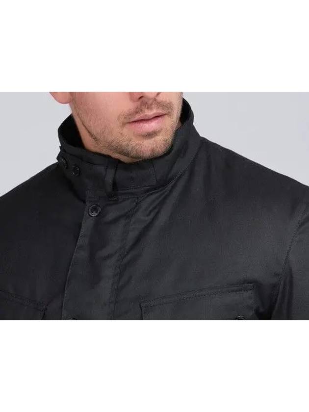 8OZ Duke Wax Jacket Black - BARBOUR - BALAAN 5