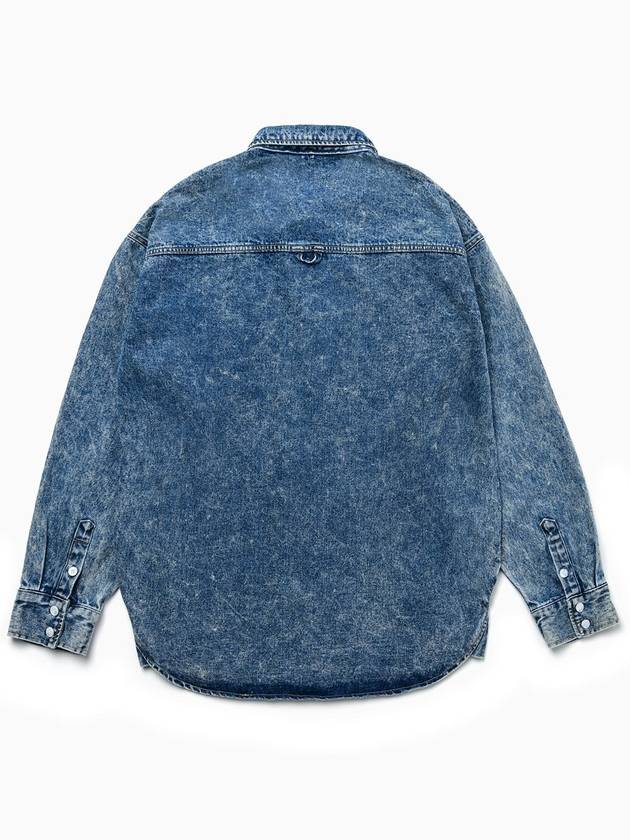 Jinro Oversized Fit Denim Shirt Blue - C WEAR BY THE GENIUS - BALAAN 7