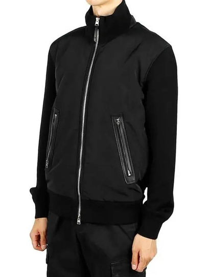 Men s Nylon Down Front Blouson Bomber Jacket Black - TOM FORD - BALAAN 2